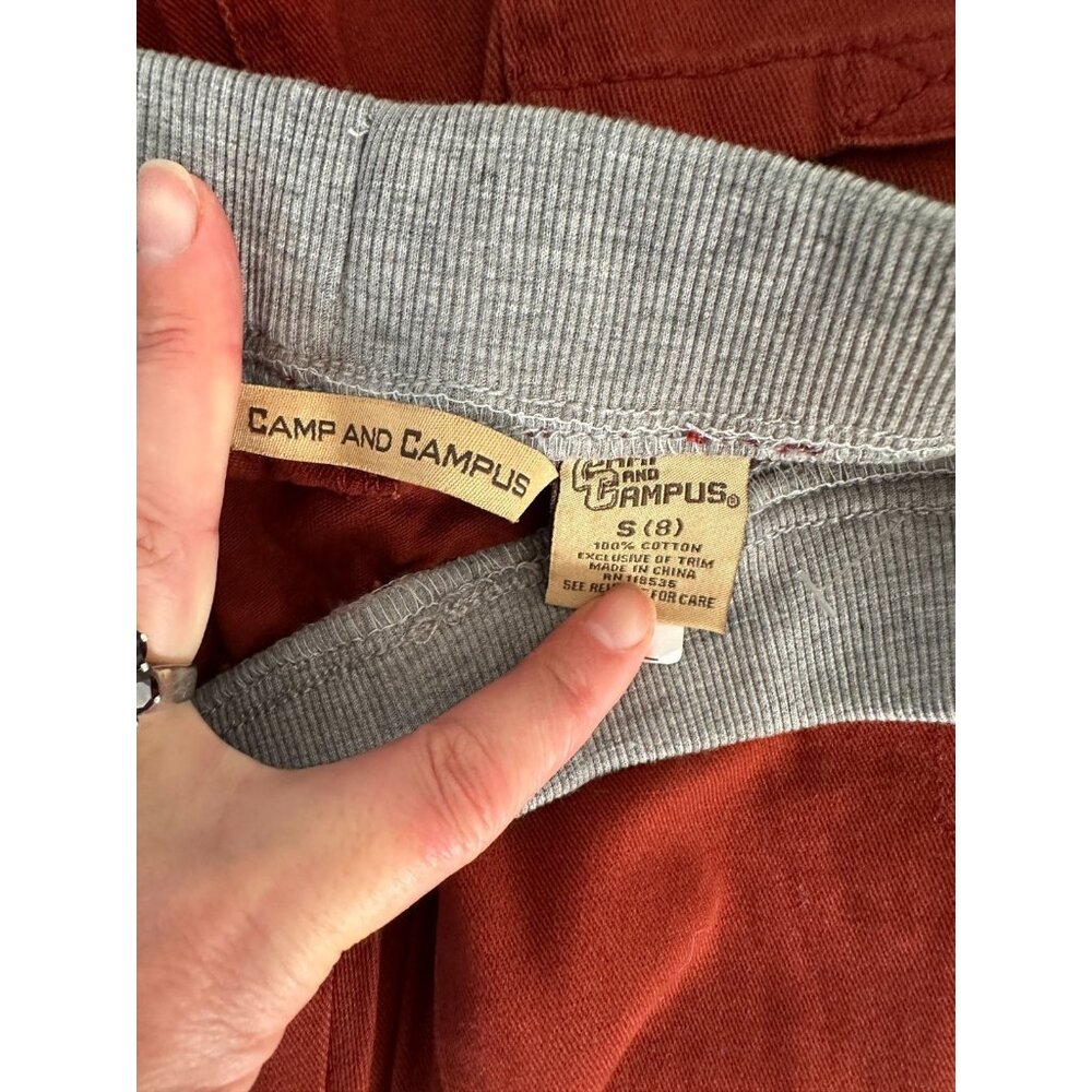 CAMP AND CAMPUS Boy Sz S ( 8 ) Cargo Pants Drawstring NWT Brown - Picture 9 of 9